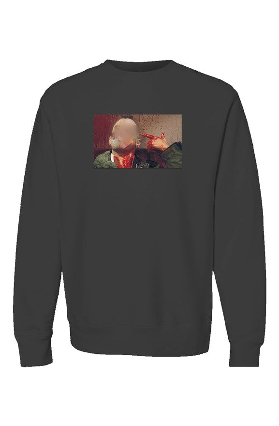"Blood On Your Hands:" Crewneck Sweatshirts: