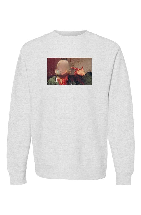 "Blood On Your Hands:" Crewneck Sweatshirts: