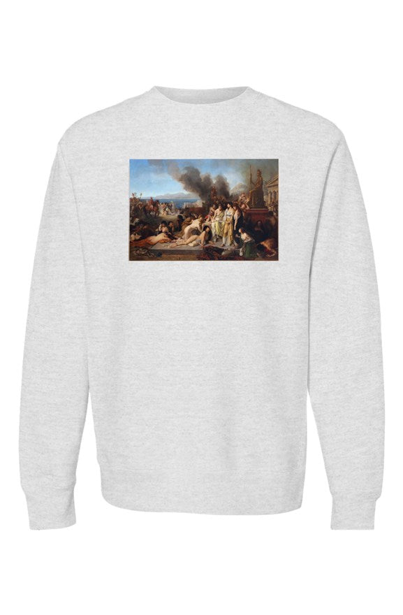 "Battle Of Corinth:"(146 BC:) Crewneck Sweatshirt:
