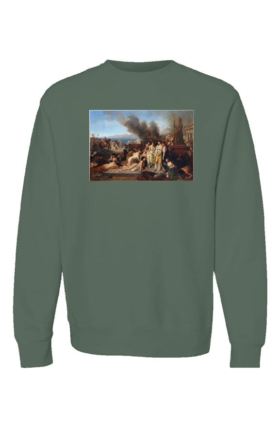 "Battle Of Corinth:"(146 BC:) Crewneck Sweatshirt: