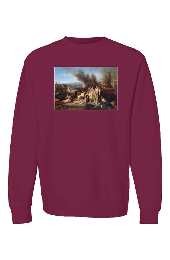 "Battle Of Corinth:"(146 BC:) Crewneck Sweatshirt: