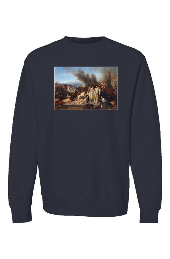 "Battle Of Corinth:"(146 BC:) Crewneck Sweatshirt: