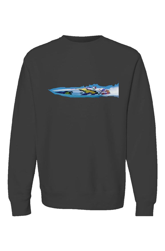"Go Fast Boat:!" Crewneck Sweatshirt: