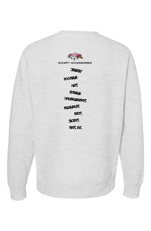 "F*CK DESIGNER Clothing/Except Accessories" Crewneck Sweatshirt