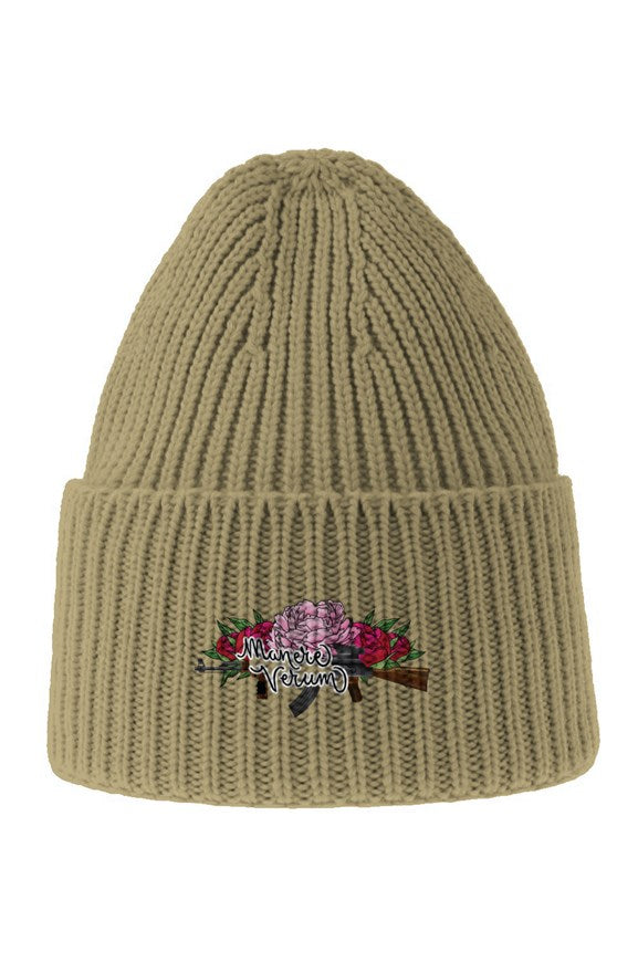 Sustainable Chunky Rib Knit Beanie